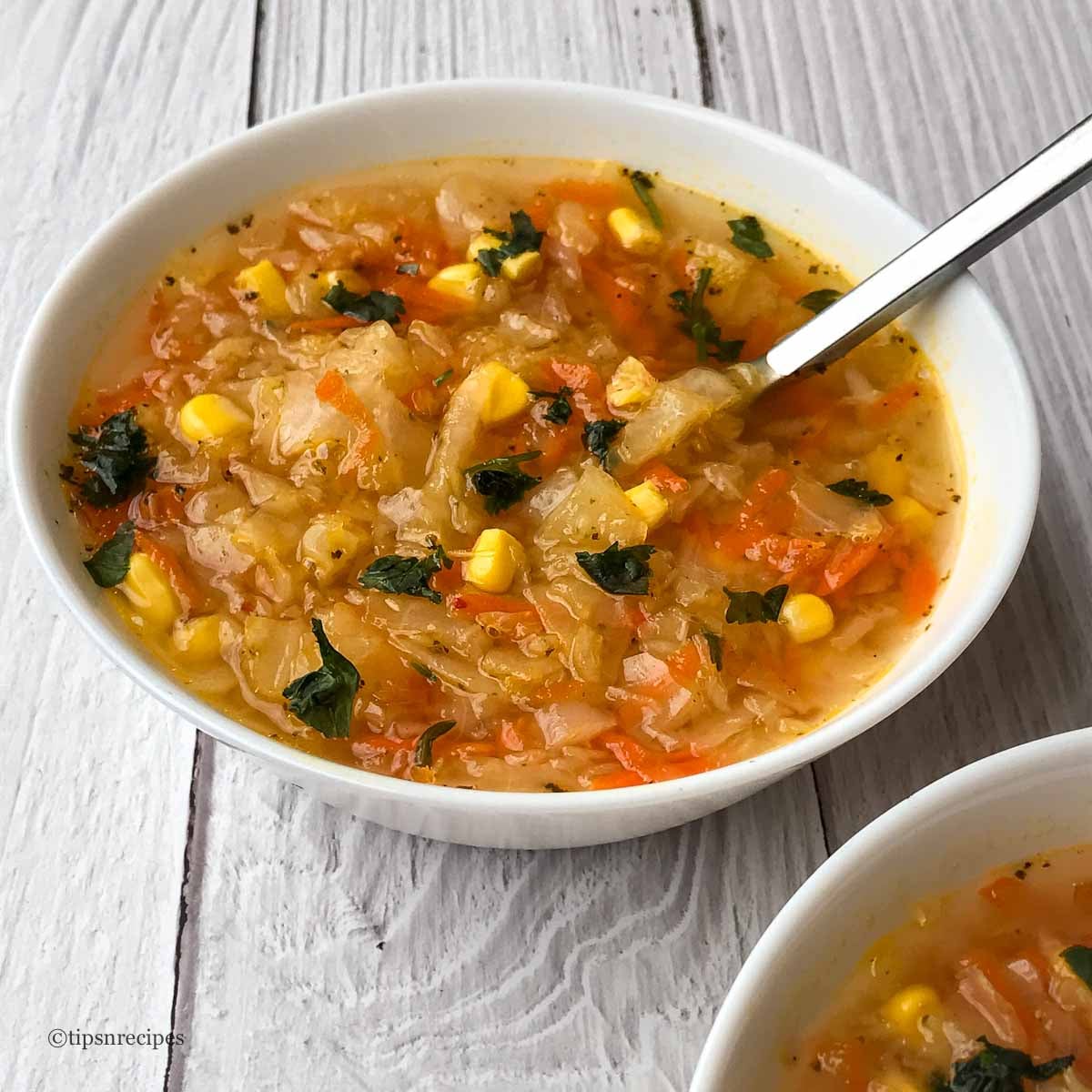 Bowls of 3c soup.