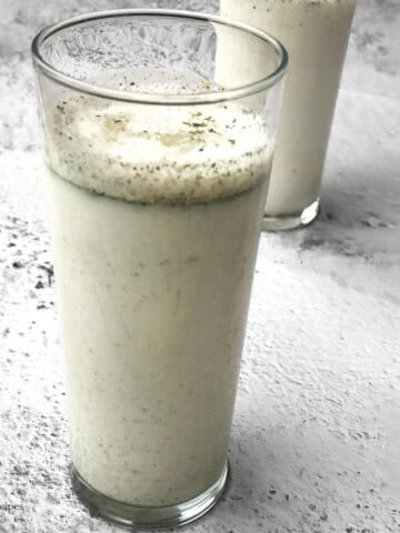 Refreshing lassi masala glasses.